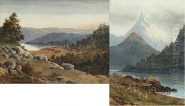 I) Mitre Peak Oil Painting by Tom Peerless