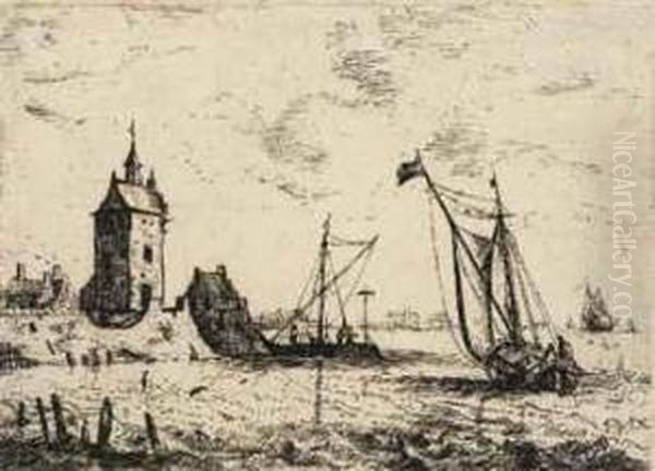 The Tower Oil Painting by Bonaventura, the Elder Peeters