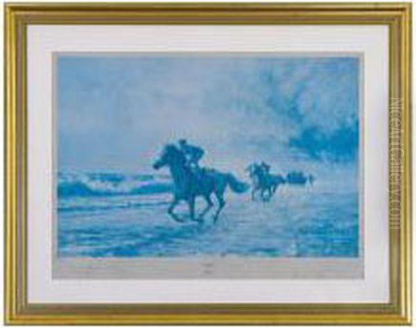 Sea Gallop Oil Painting by John Peirson