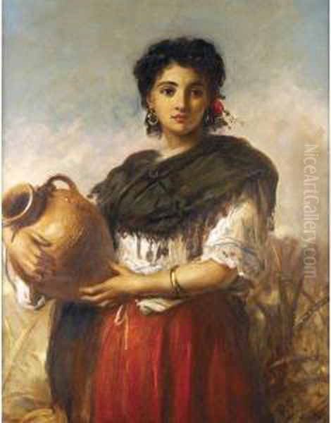 The Water Carrier Oil Painting by Thomas Kent Pelham