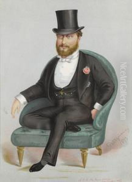 Portrat Des Albert Edward, Prince Of Wales Oil Painting by Carlo Pellegrini