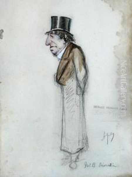 Sketch Of Mr Benjamin Disraeli Oil Painting by Carlo Pellegrini