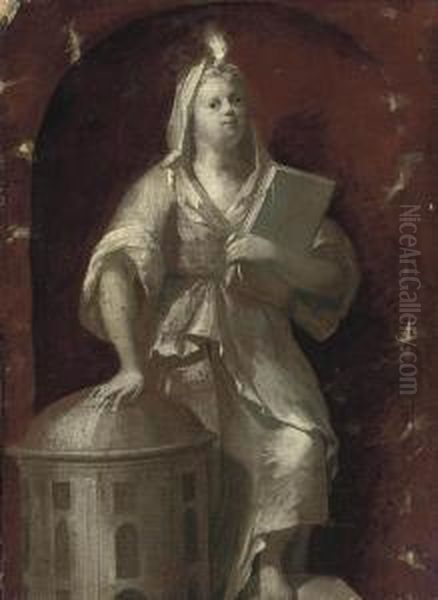 Ecclesia Oil Painting by Giovanni Antonio Pellegrini