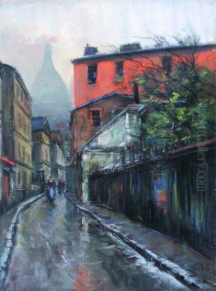 Montmartre. Oil Painting by Pierre Jacques Pelletier