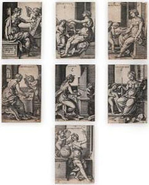 The Liberal Arts Oil Painting by Georg Pencz