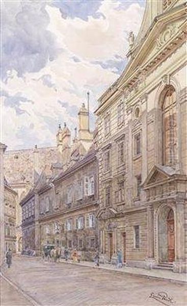 Dorotheergasse Gegen Die Augustinerstrase Oil Painting by Erwin Pendl