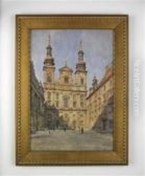 Alte Universitatskirche Wien Oil Painting by Erwin Pendl