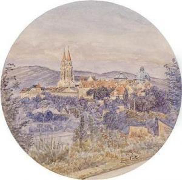 A View Ofklosterneuburg Oil Painting by Erwin Pendl