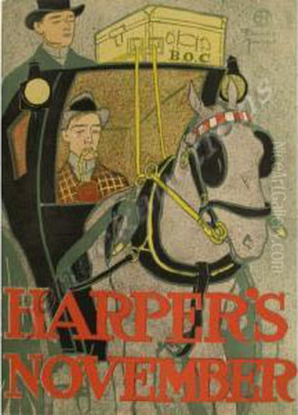 Harper's Oil Painting by Edward Penfield