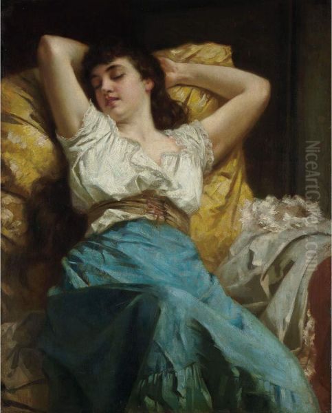 Daydreaming Oil Painting by William Penn Morgan