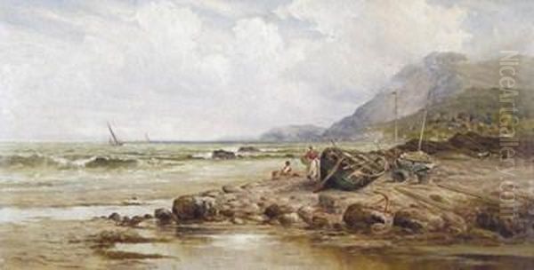 Welsh Coast Near Penmaenmawr Oil Painting by Harry Pennell