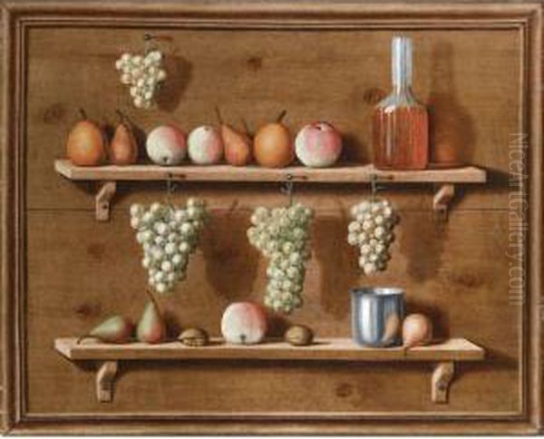 Trompe L'oeil Oil Painting by Jean Valette-Falgores