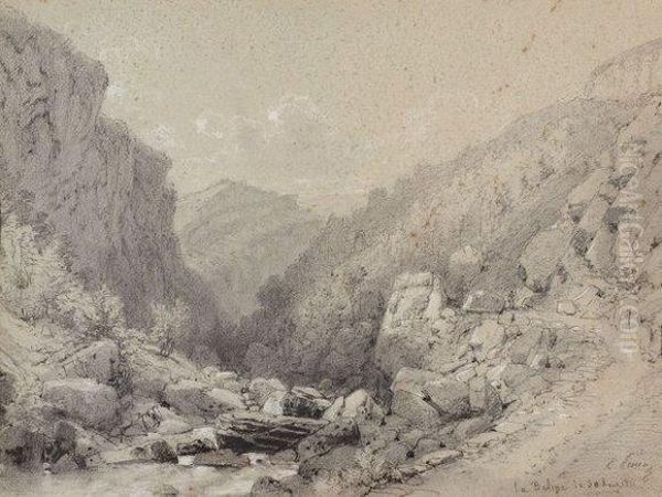 La Balme Oil Painting by Charles Pensee