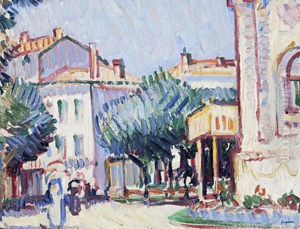 Casino, Royan Oil Painting by Samuel John Peploe