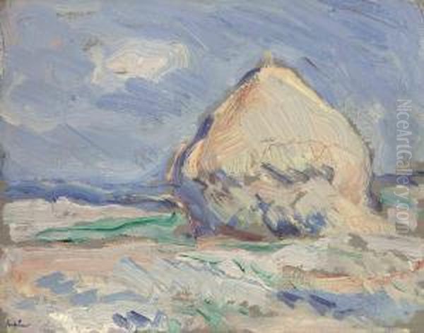 Haystack Oil Painting by Samuel John Peploe