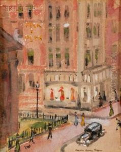 King's Chapel, Boston Oil Painting by Charles Hovey Pepper