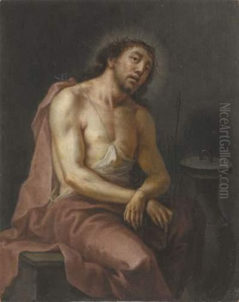 Le Christ Au Roseau Oil Painting by Marten Pepijn