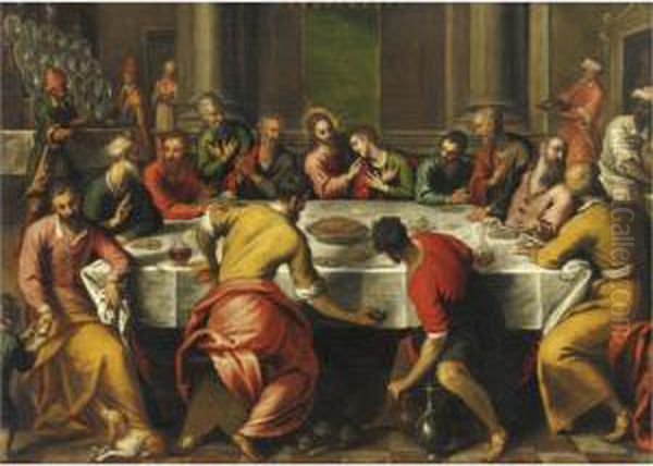 L'ultima Cena Oil Painting by Santo Peranda