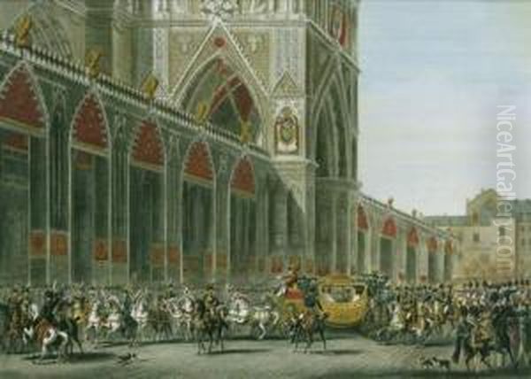 Description Des Ceremonies Et Des Fetes Oil Painting by Charles Percier