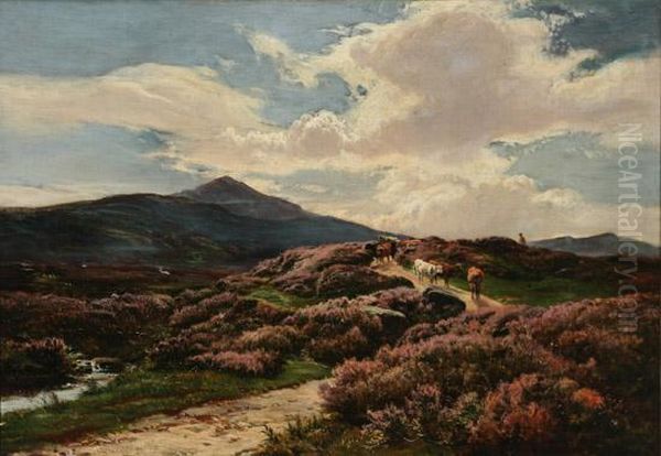 On The Perthshire Moors Oil Painting by Sidney Richard Percy