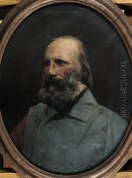 Ritratto Di Giuseppe Garibaldi Oil Painting by Eugenio Perego