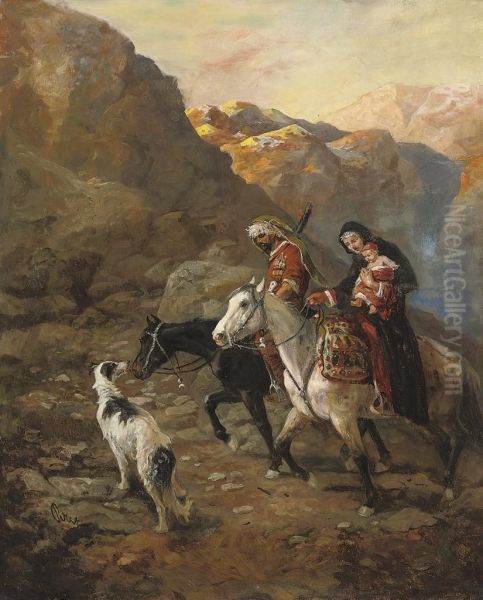 Crossing The Mountains Oil Painting by Perez