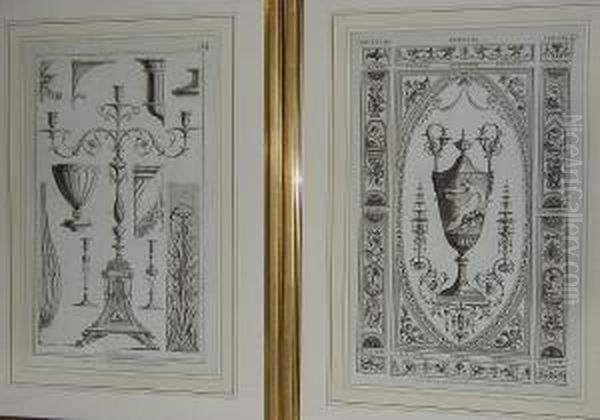 Five Designs For Decorations And Ornaments by Michelangelo Pergolesi