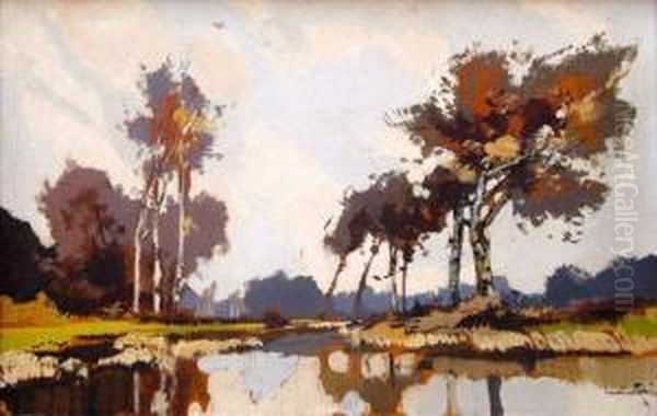 Paysage Oil Painting by Lucien Peri