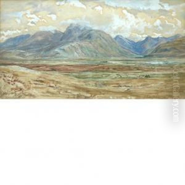 Valley Oil Painting by Arthur Perigal