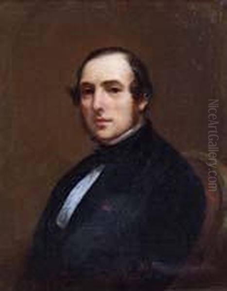 Portrait D'homme Oil Painting by Alexis Joseph Perignon