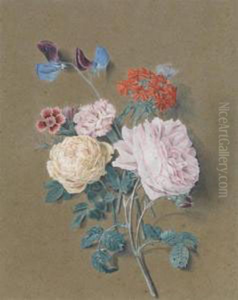 Jetee De Fleurs Oil Painting by Alexis Nicolas Perignon