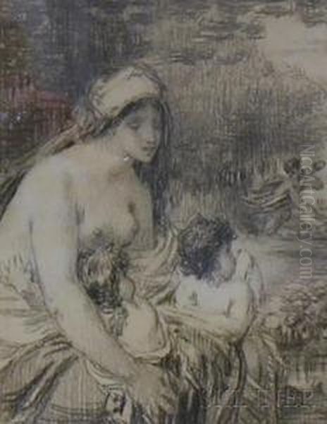 Allegory Oil Painting by William Perkins Babcock