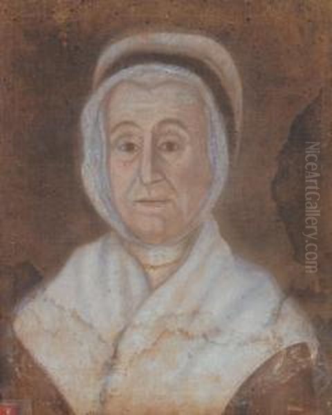 Older Woman Oil Painting by Sarah Perkins, The Beardsley Limner