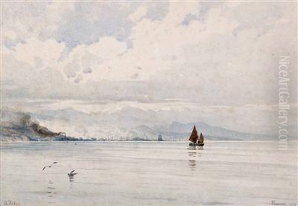 Blick Auf Rijeka Oil Painting by Anton Perko