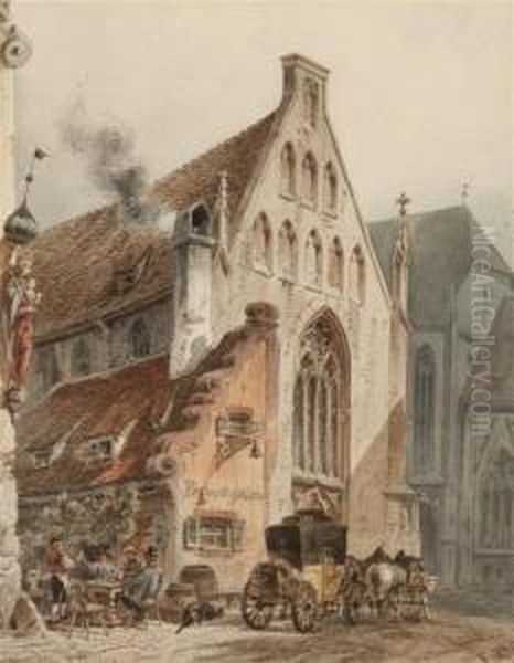 Nuremberg Oil Painting by Friedrich Perlberg