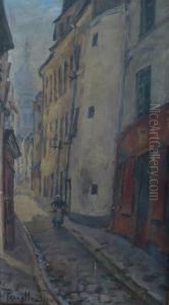 Vue De Ruelle Oil Painting by Ernest Marie Pernelle