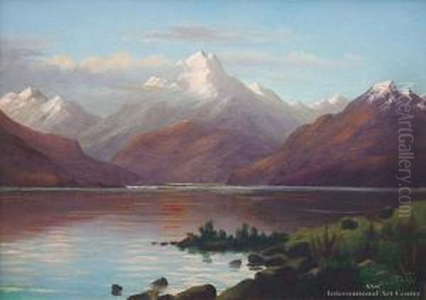 Mount Cook Oil Painting by John Douglas Perrett