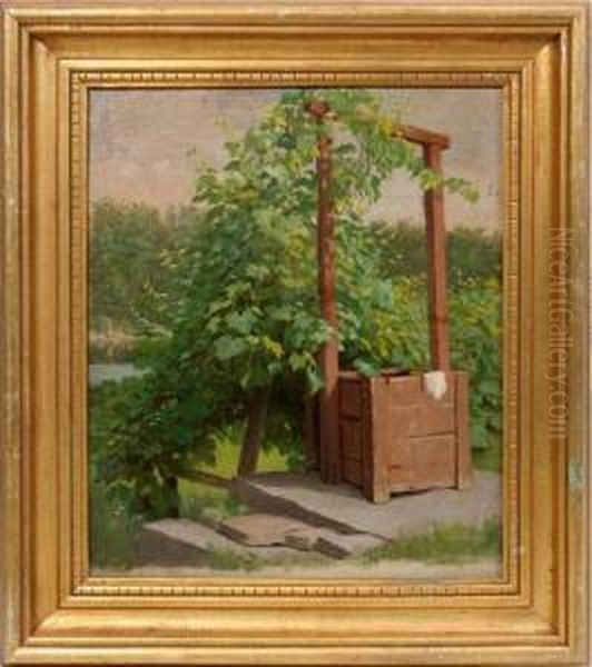 Mountedon Board Oil Painting by Enoch Wood Perry