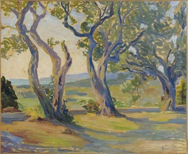 Paysage Aux Pins Oil Painting by Henri Person