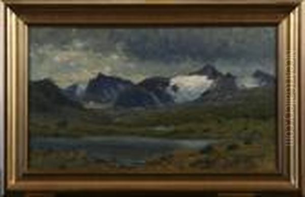 Ryfjallet Oil Painting by Peter Adolf Persson