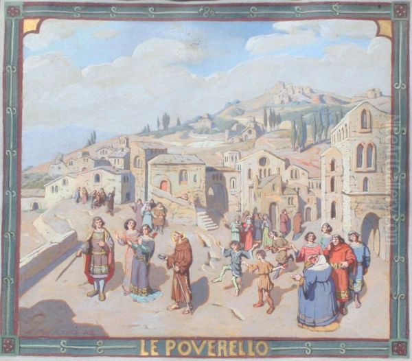 ''le Poverello'', Oil Painting by Ferdinand Pertus