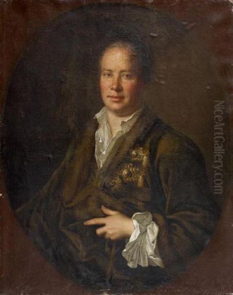 Portrait D'homme Oil Painting by Antoine Pesne