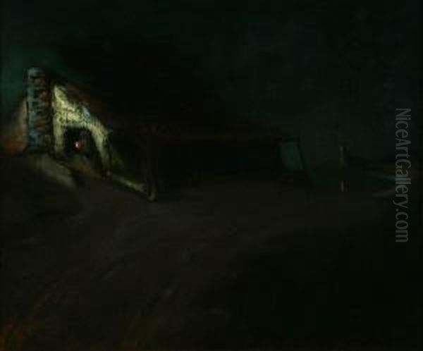 Nocturne - Casa Alvarado Oil Painting by Charles Rollo Peters