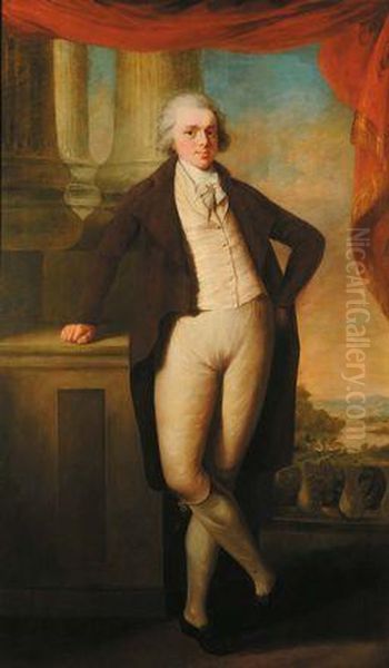 Philip Sherard Di Harborough Eleanor Sherard Col Figliorobert Oil Painting by Matthew William Peters