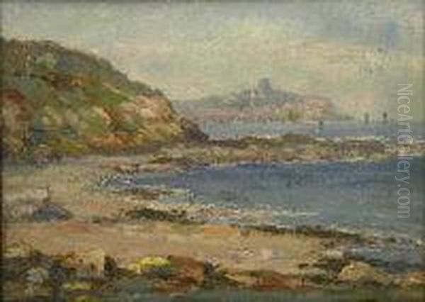 'cornelian Bay Scarborough Oil Painting by Thomas Peters