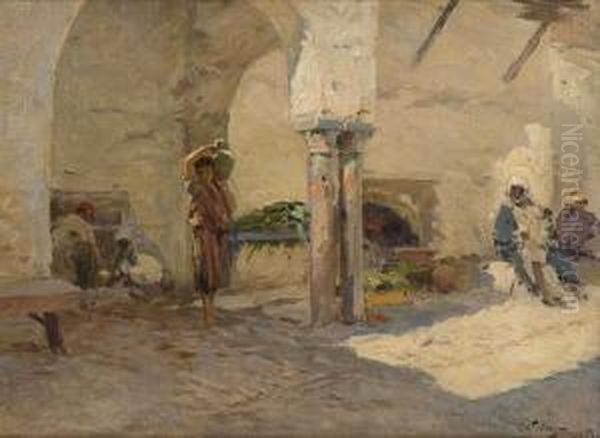 Fra Tunis Oil Painting by Wilhelm Peters