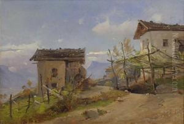 Tyrol, Chemin Vers L'italie Oil Painting by Vilhelm Petersen