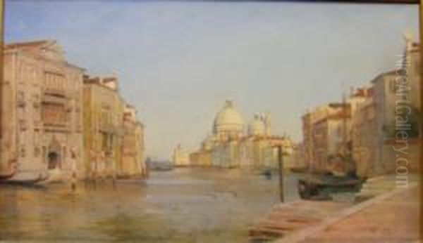 ''venezia''. Oil Painting by Vilhelm Peter Carl Petersen