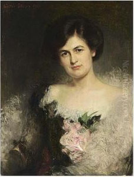 Portrait Of Cecile Mendelssohn Oil Painting by Walter Petersen