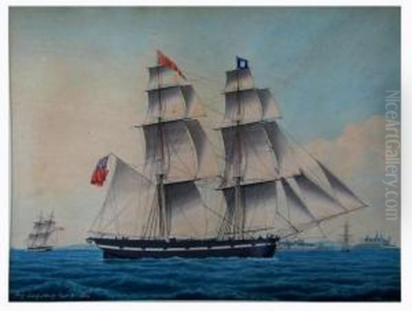 British Brig 
Liberty Of Whitby Oil Painting by Jacob Peterson